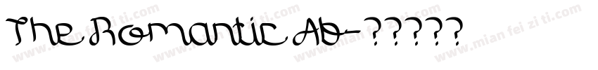 The Romantic Ab字体转换